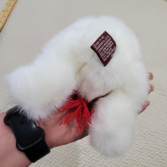 NEW Vintage TY Peppermint Polar Bear Winter Hat and Scarf - Picture 14 of 16